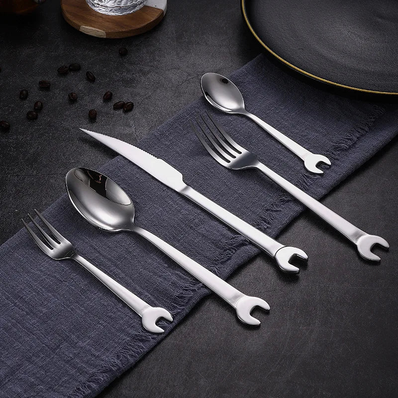 Wrench-Shaped Cutlery 6-Piece Set