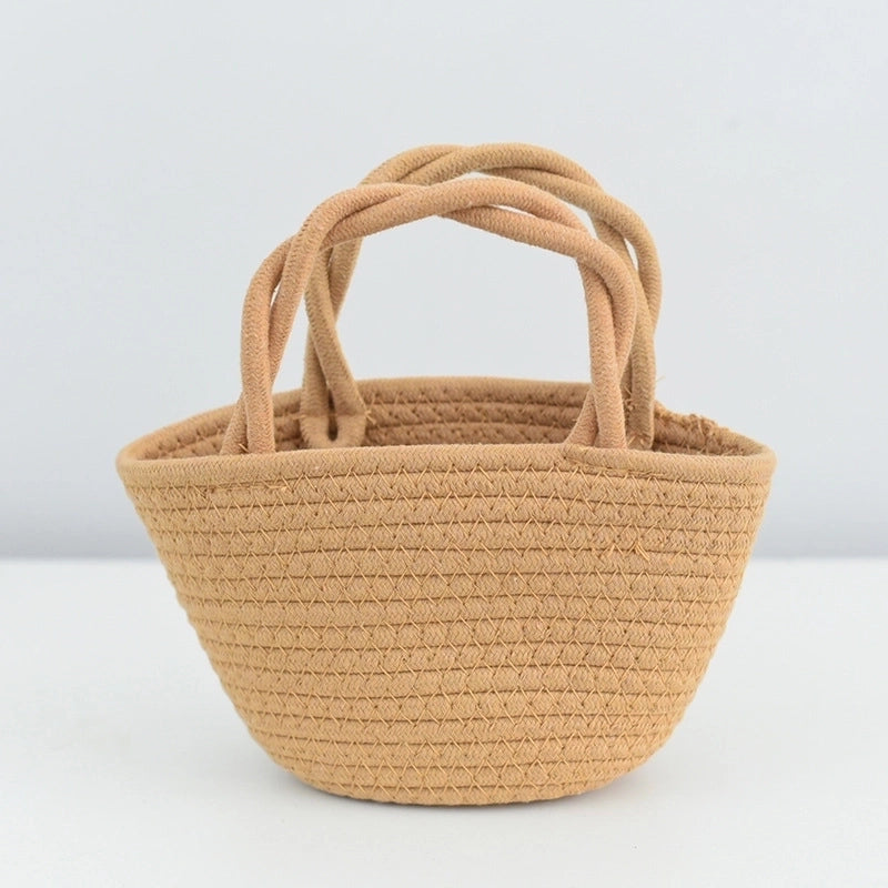 Women's Small Summer Straw Vacation Straw Bag