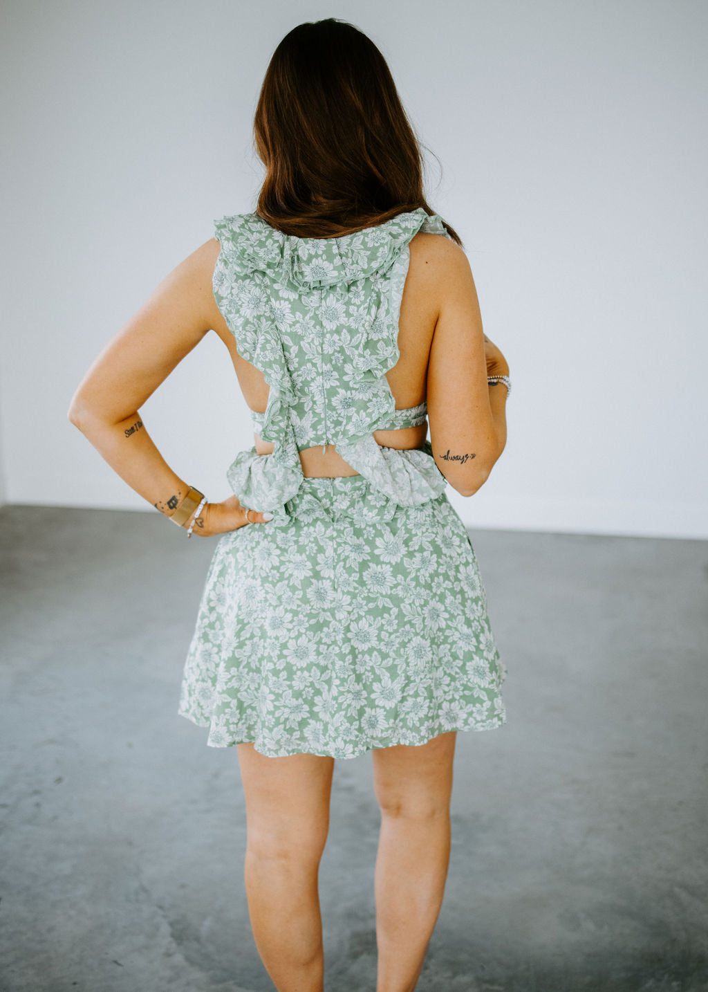 Fallon Linen Cutout Dress