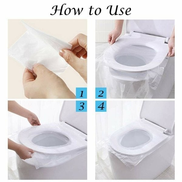 💥HUGE SALE - 48% OFF💥Biodegradable Disposable Plastic Toilet Seat Cover - No Worry Of Public Toilet Anymore👋