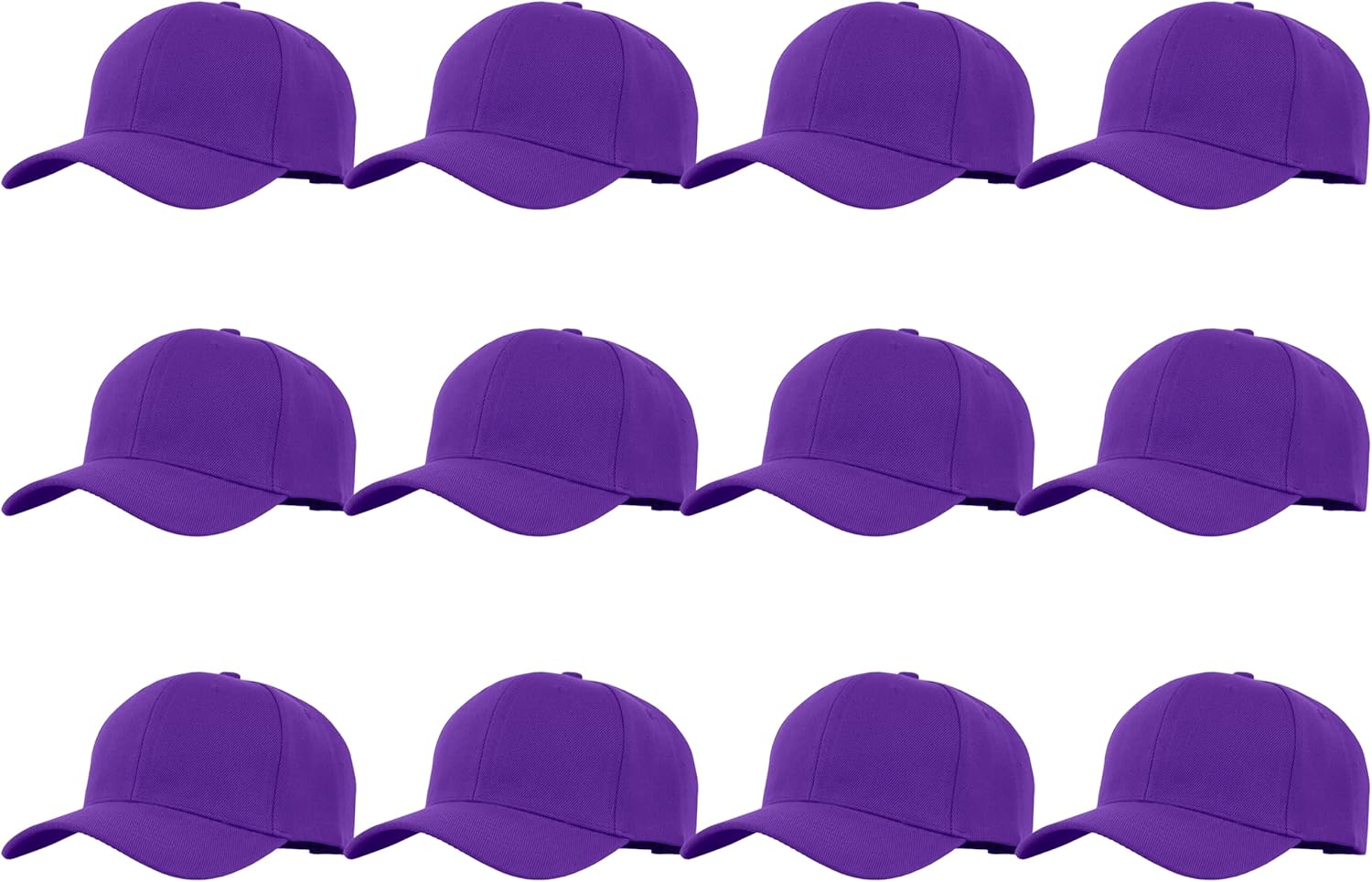 Gelante Plain Blank Baseball Caps Adjustable Back Strap Wholesale LOT 12 PC'S