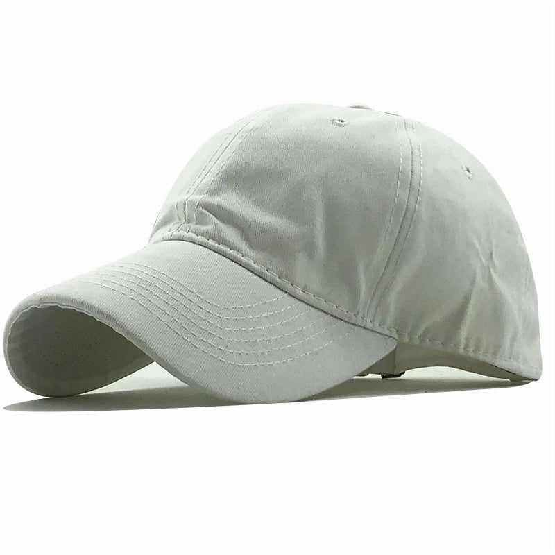 Korean Washed Cotton Distressed Baseball Hat