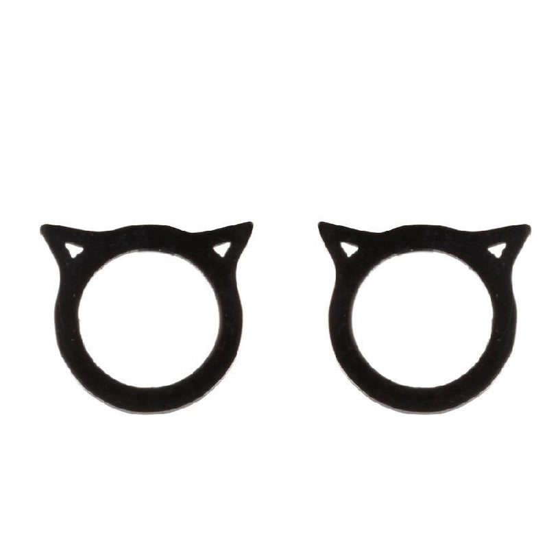 1 Pair Minimalist Animal Plating 304 Stainless Steel 18K Gold Plated Ear Studs