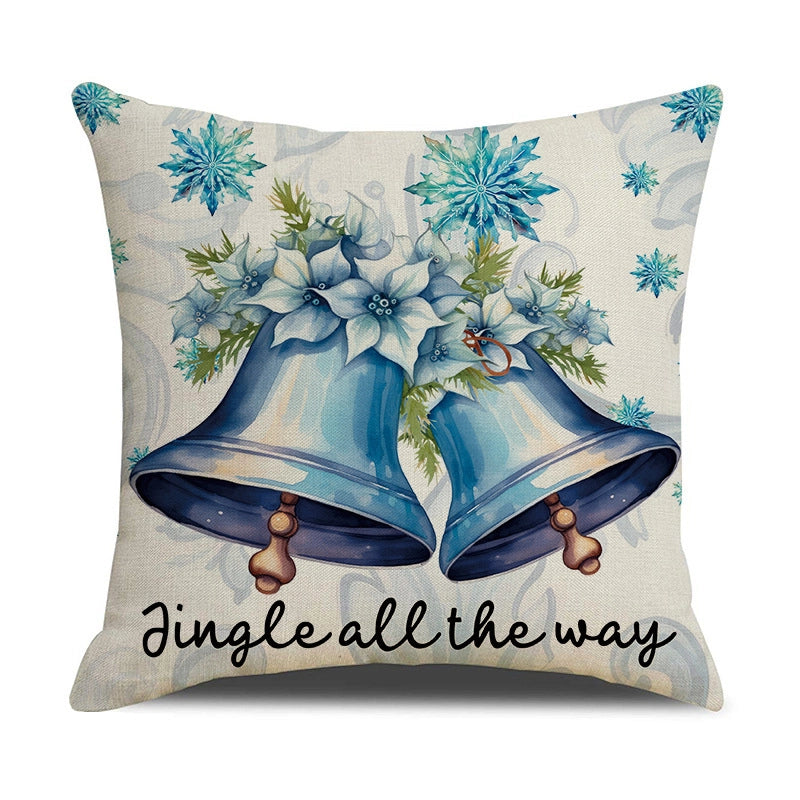 Christmas Vacation Santa Claus Linen Pillow Cases Couch & Sofa Decor