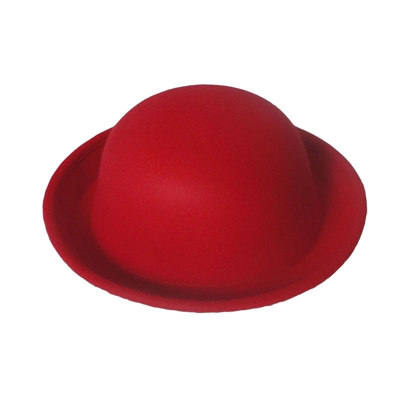 New Hat Women's Small Round Top Hat Trendy Spring Autumn And Winter Dome Curled Jazz Hat Couple Hat Adult Hat Now