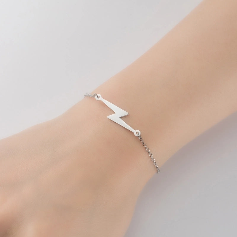 Minimalist Geometric Titanium Steel Bracelets Plating No Inlaid Stainless Steel Bracelets