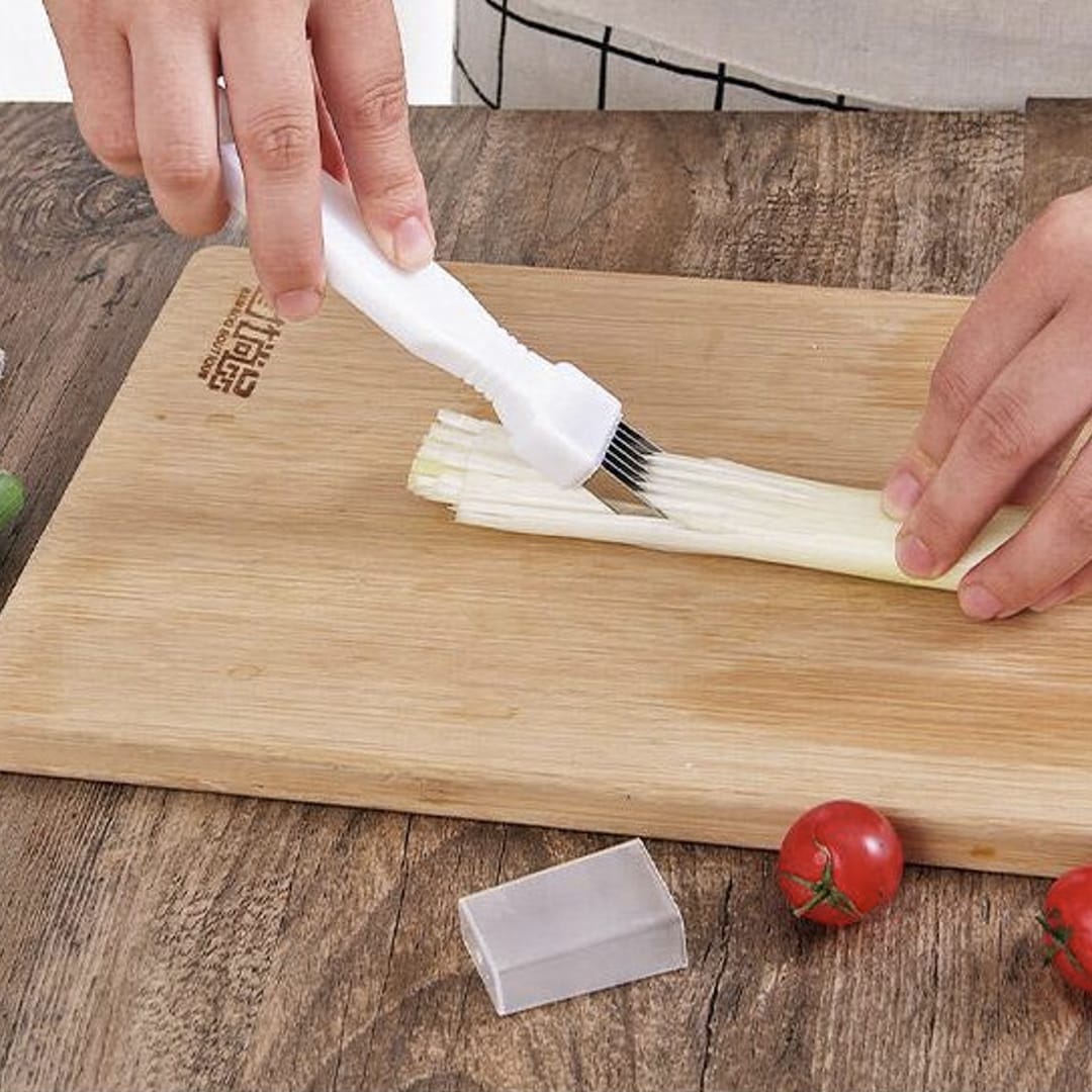 Kitchen Multifunctional Scallion Knife. Stainless Steel Vegetable Cutter