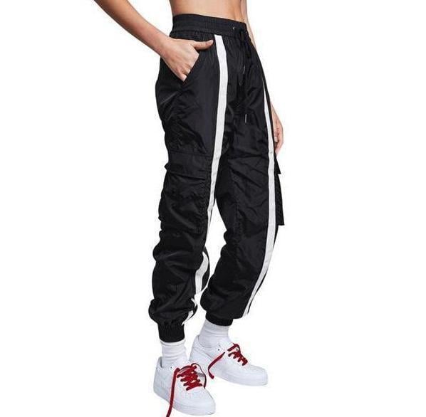 Front Striped Cargo Trousers