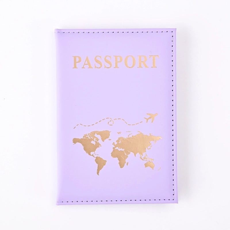 Popular Plain Skin PU Passport Protective Cover Passport Holder Machine Ticket Holder Passport In Stock Factory Direct Sales