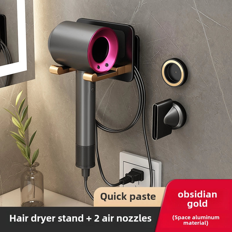 Hair Dryer Rack Punch-free Bracket Hair Dryer Rack Hair Dryer Storage Rack