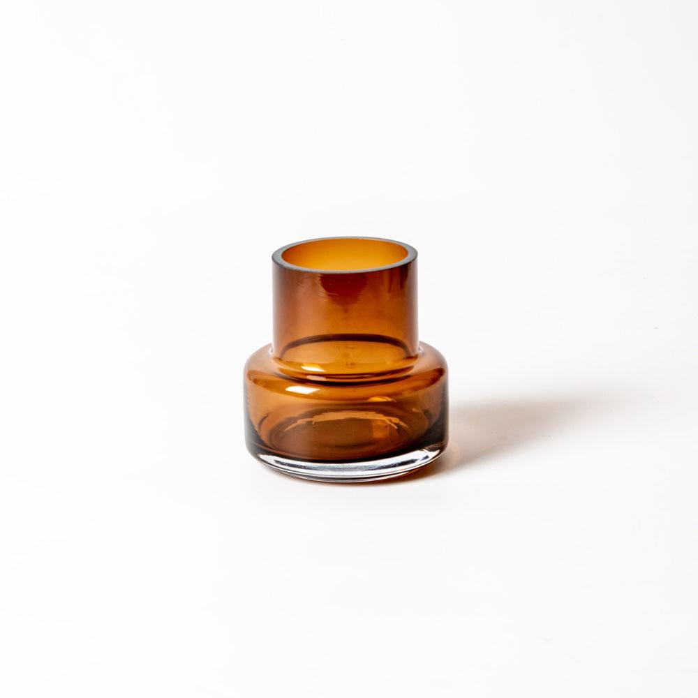 Soto Glass Vase Small - Amber