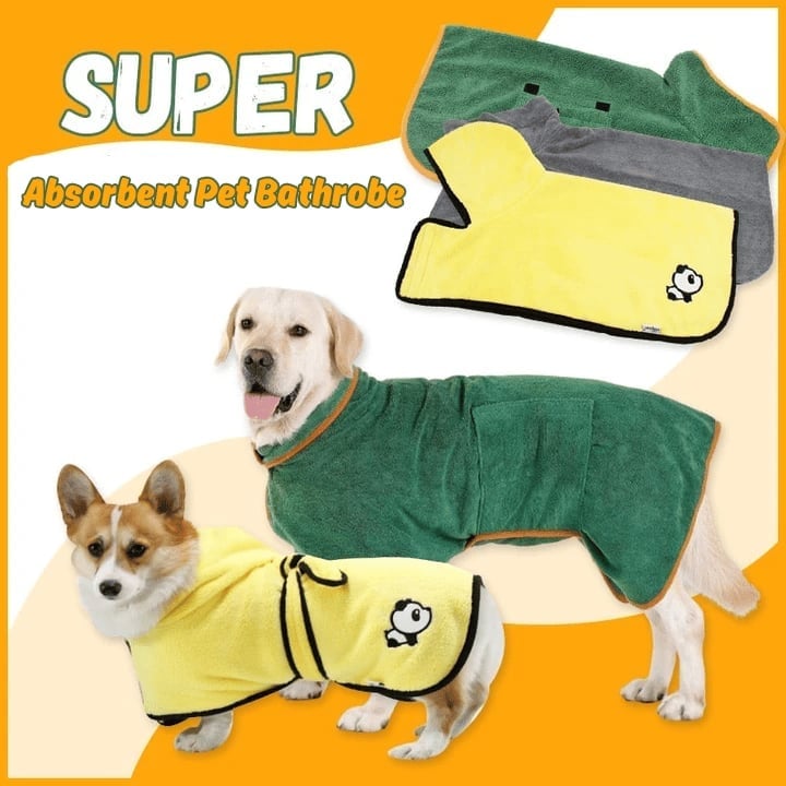 49% OFF - Super absorbent pet bathrobe