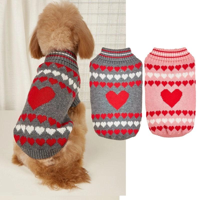 Cute Acrylic Valentine'S Day Heart Shape Pet Clothing