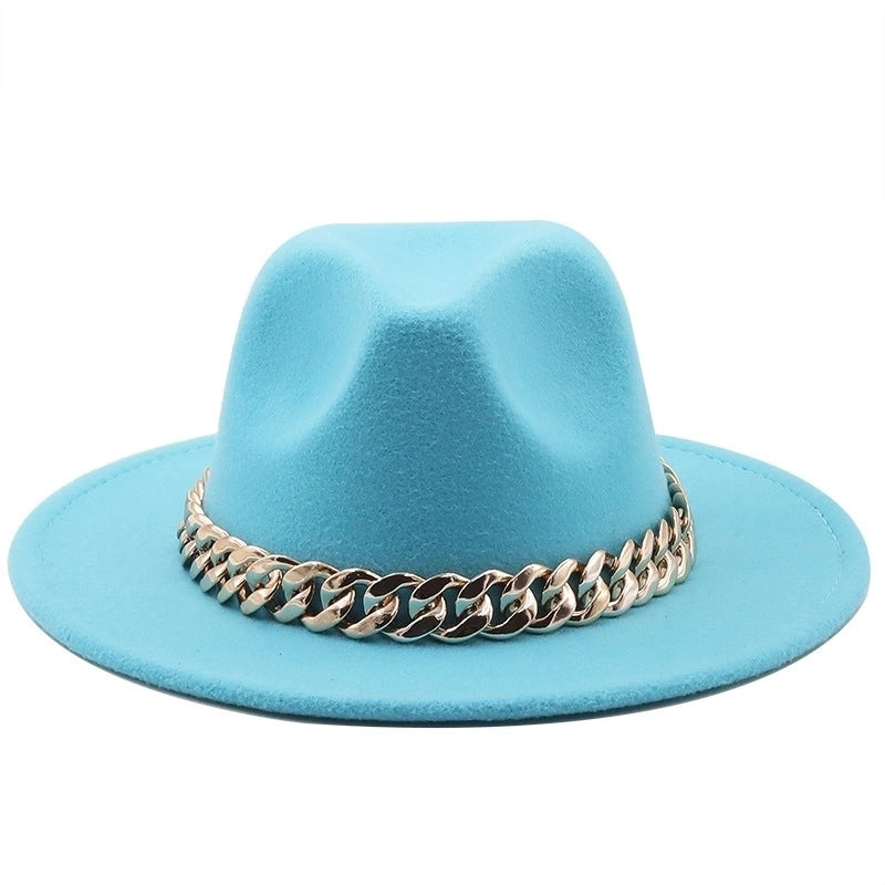 Accessories Woolen Big Brim Fashion Jazz Top Hats