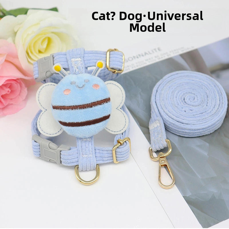 Pet Traction Rope I-shaped Cat Traction Rope Bee-shaped Rabbit Dog Rope Cat Rope Anti-break