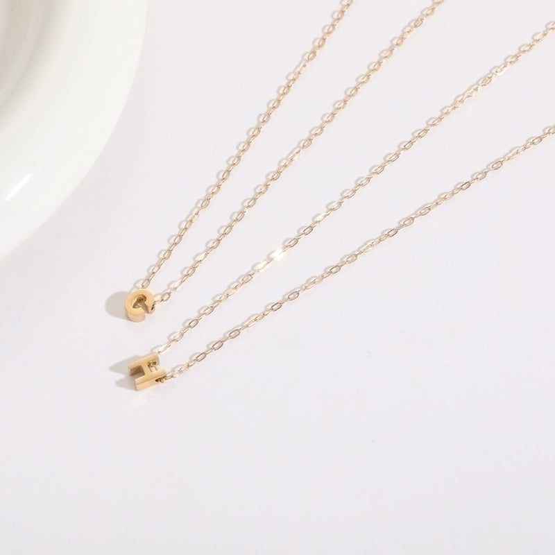 Casual Classic Style Streetwear Letter 304 Stainless Steel Plating Pendant Necklace