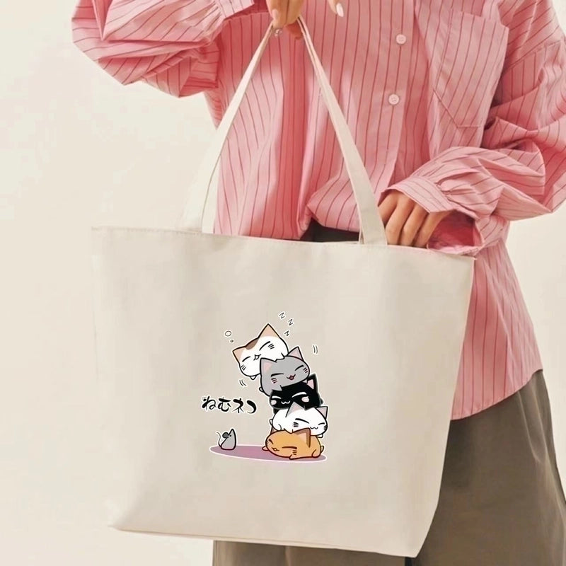Women's Medium Canvas Letter Classic Style Square Zipper Shoulder Bag
