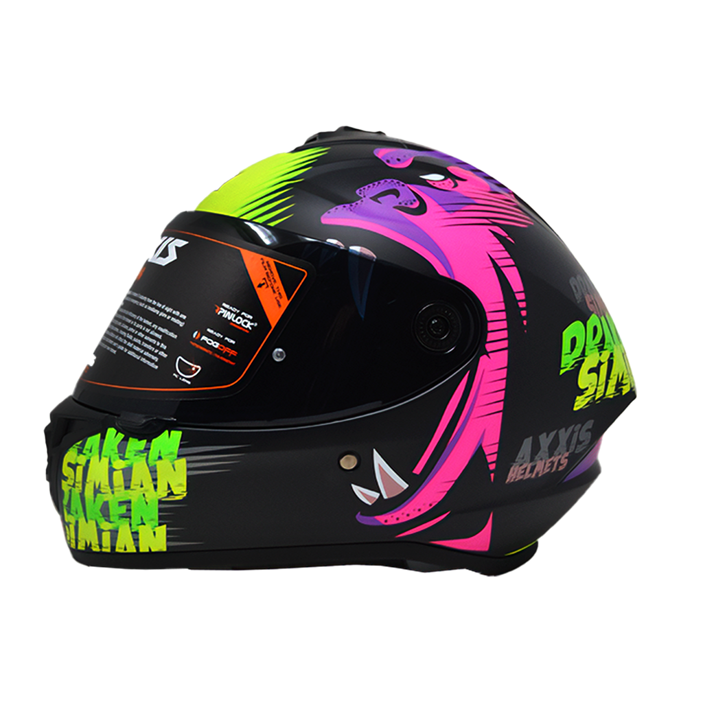 Casco Axxis Draken Simian Negro