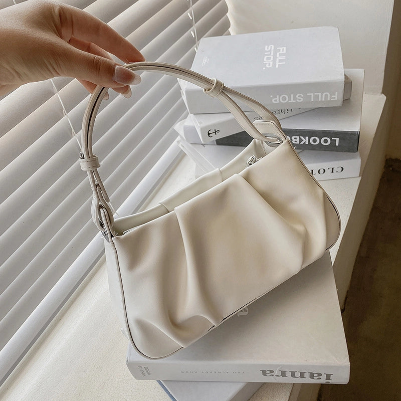 Women's Small Pu Leather Solid Color Streetwear Square Zipper Handbag