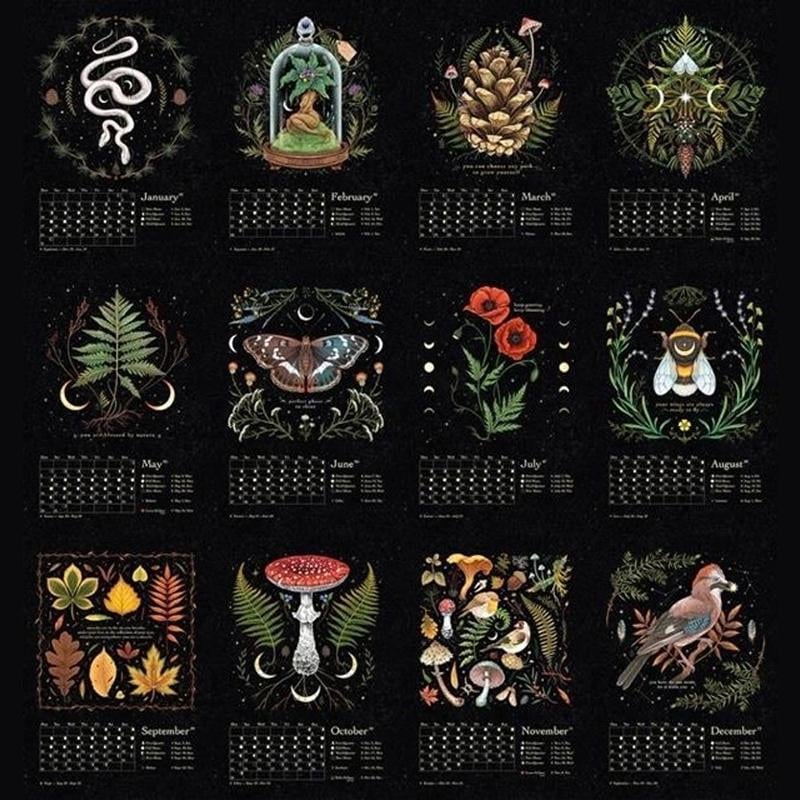 🔥 BIG SALE - 48% OFF 🔥🔥2023 Dark Forest Lunar Calendar