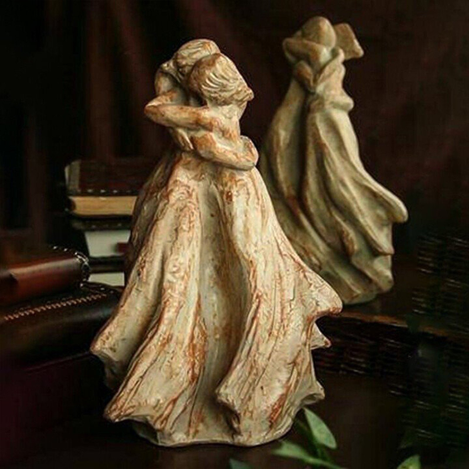 🎄Sweet Hour of Prayer. beautiful hand cast inspirational sculpture of woman praying