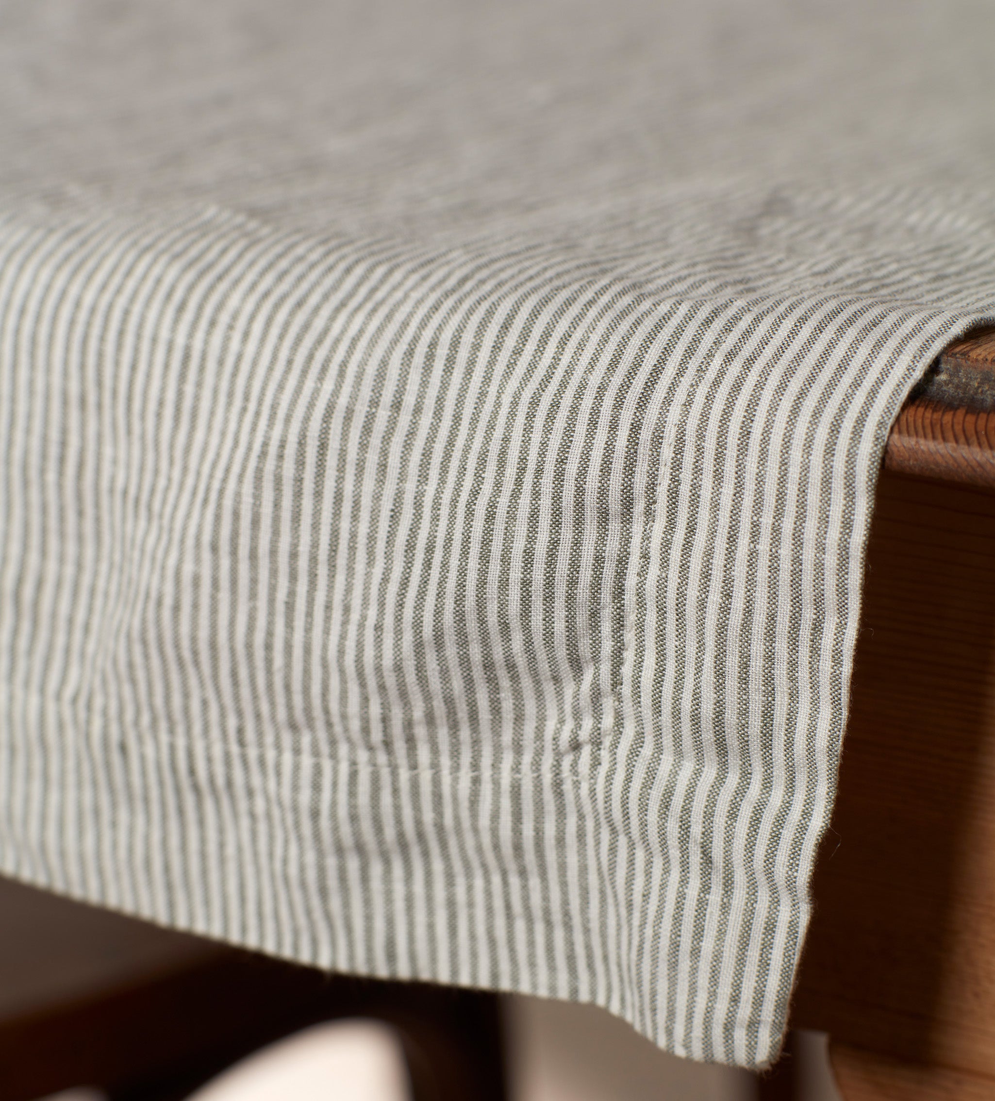 Stripe 100% Linen Table Runner