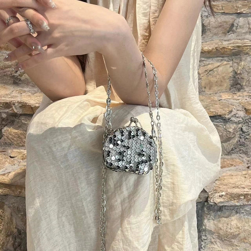 Women's Mini Arylic Solid Color Elegant Streetwear Oval Lock Clasp Crossbody Bag