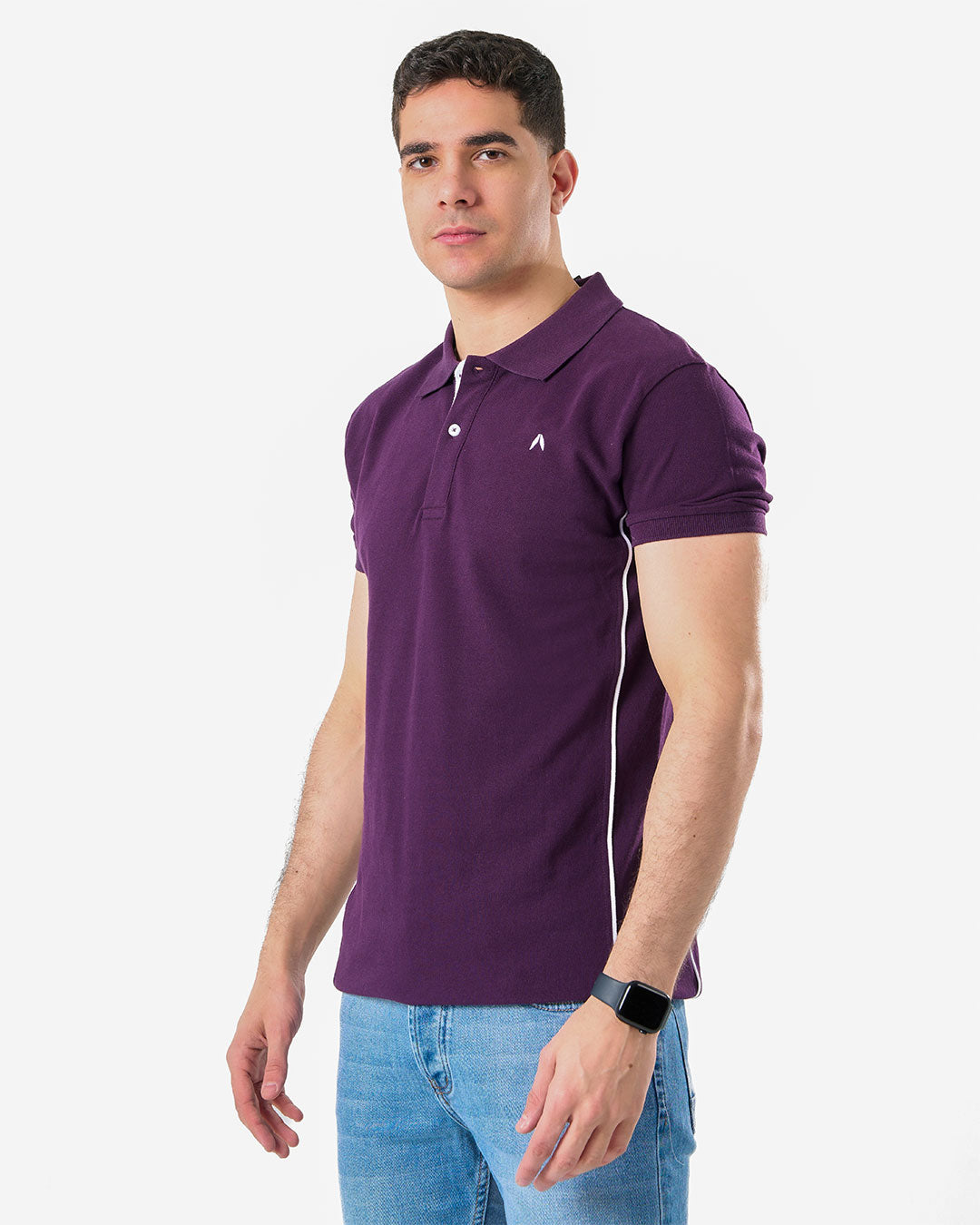 Men's Polo T-shirt with Side Lines
