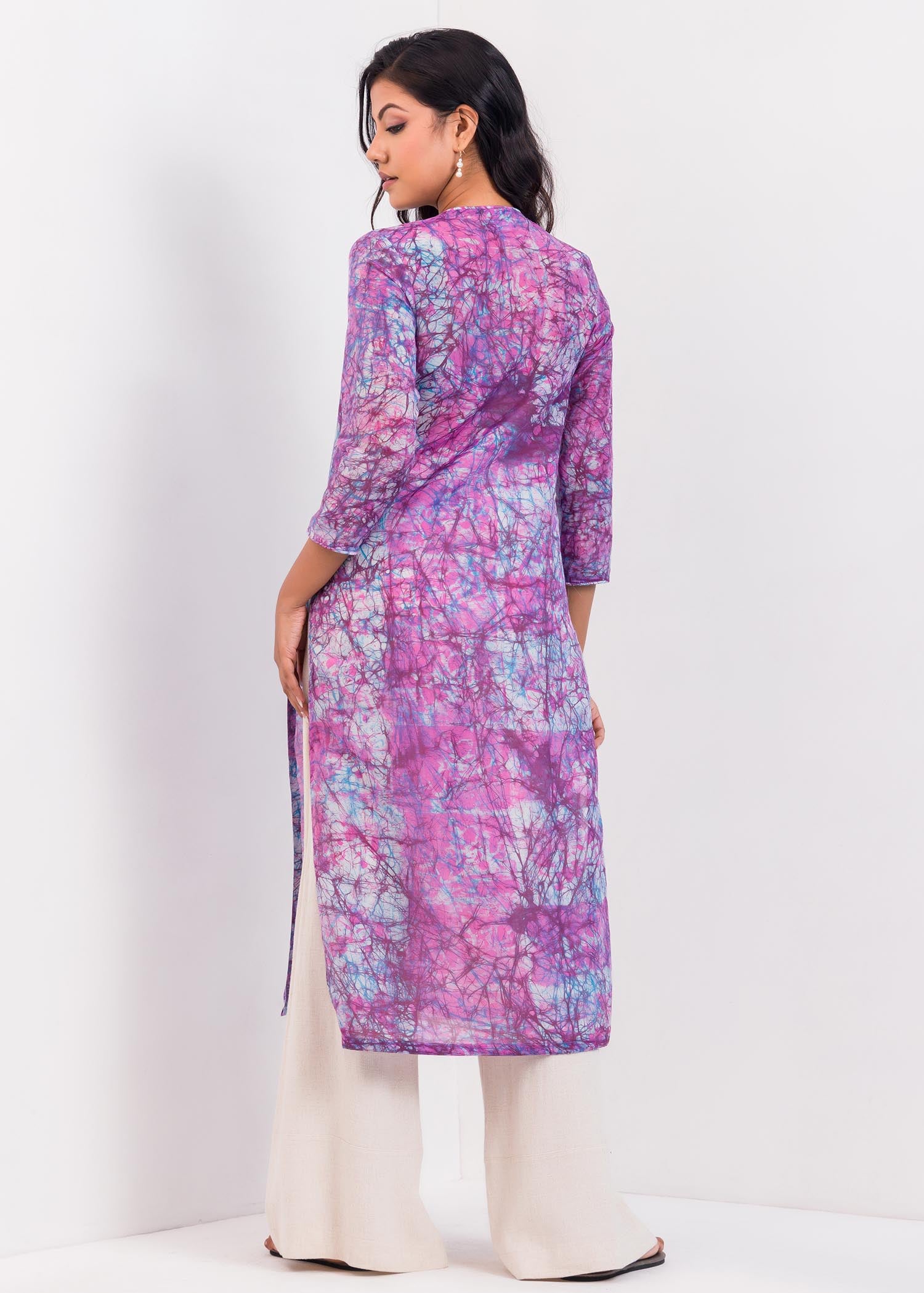 Batik Long Kurtha Top