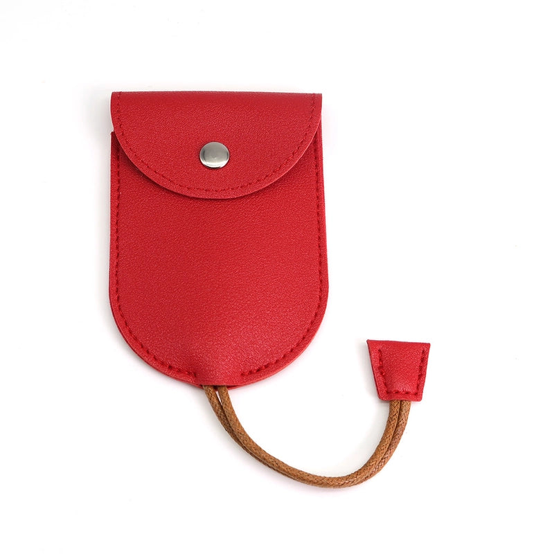 Unisex Solid Color Pu Leather Buckle Card Holders
