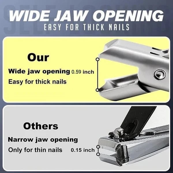 🔥LAST DAY 49% OFF🔥Ultra Sharp Stainless Steel Nail Clippers