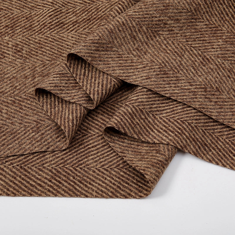 New Autumn And Winter Striped Tassel Artificial Cashmere Scarf Women's Fashion Simple Thick Warm Commuter's All-Matching Shawl