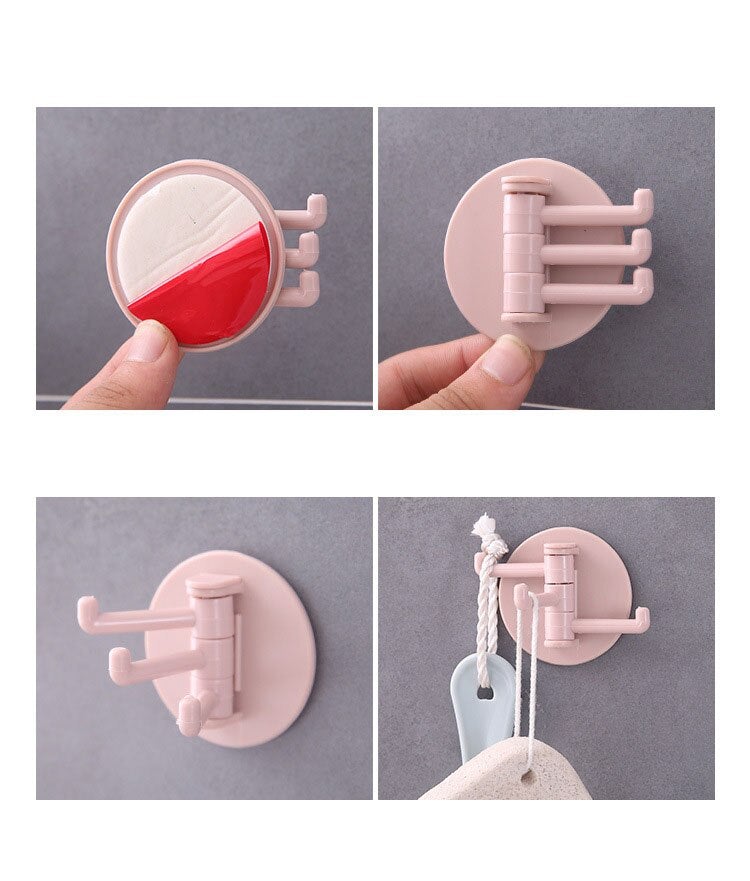 Self Adhesive 3 Branch Hook for Multipurpose Use