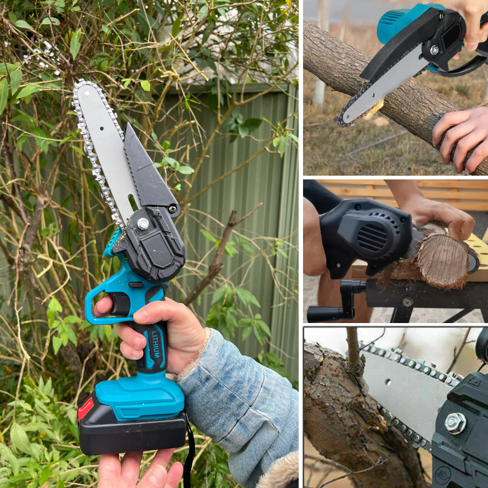 6 Cordless Electric Chainsaw + (2 FREE Batteries)