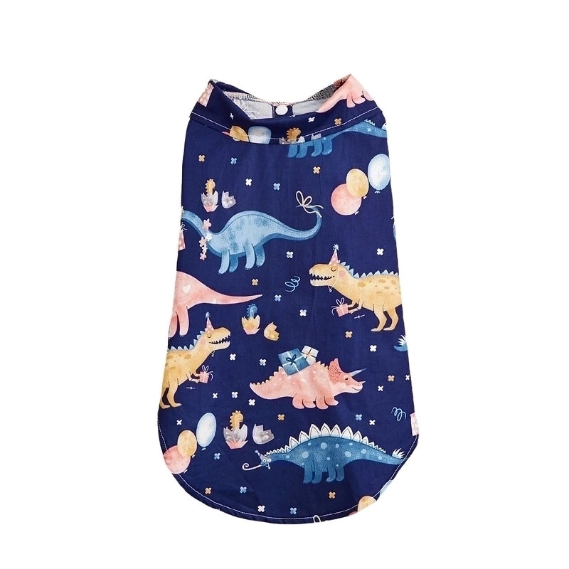 Minimalist Classic Style Cotton Color Block Pet Clothing