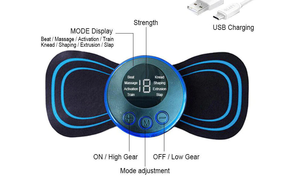 EMS Mini Neck Back Body Massager