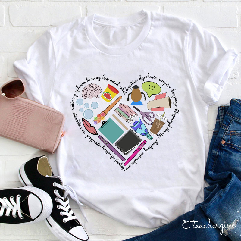 Teach Love Expressive Teacher T-Shirt