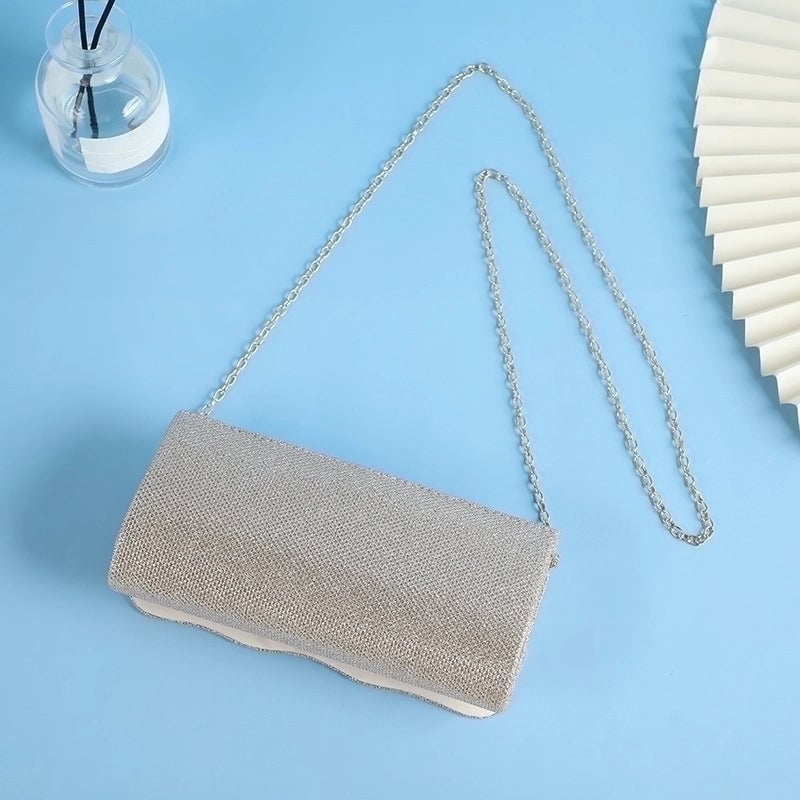 Polyester Solid Color Square Evening Bags