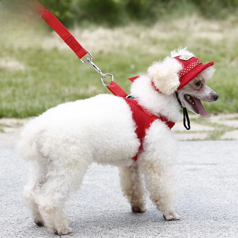 New Pet Products Mesh Breathable Sun Hat Cat And Dog Top Hat Princess Hat