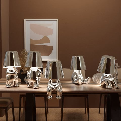 Creativity Thinker Little Golden Man Table Lamp