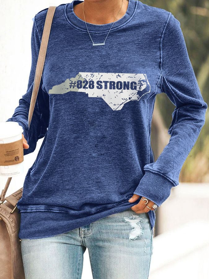 Women's #828 Strong Print Sweatshirt