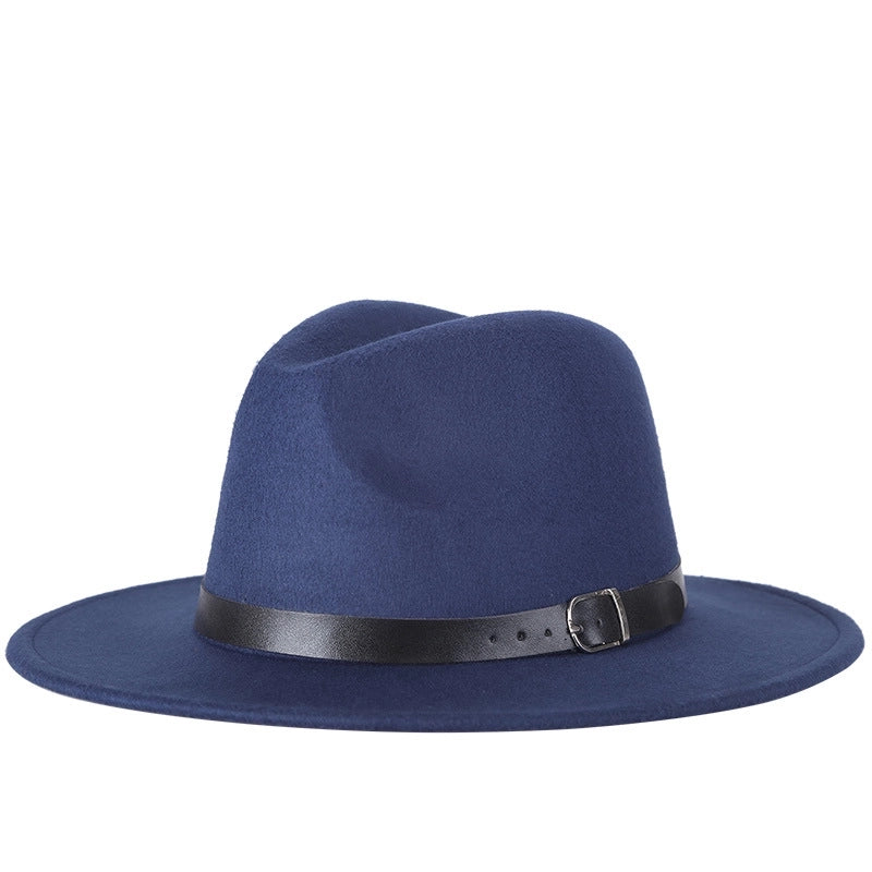 Autumn And Winter New Style Woolen Jazz Hat Fashion Women's Hat Top Hat Factory Bag Hair Band