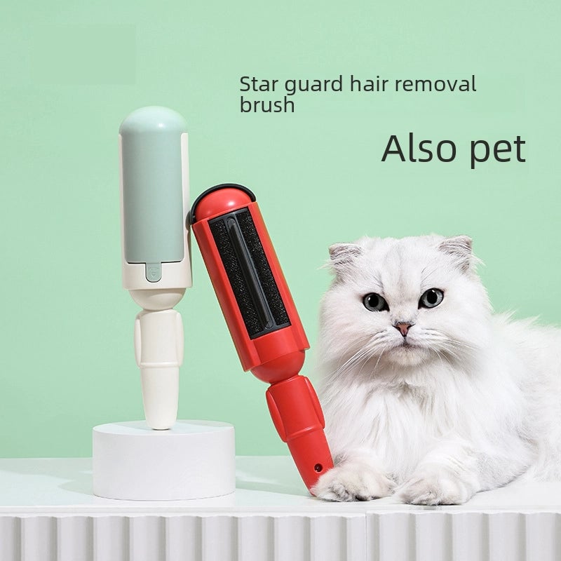 Pet Brush Electrostatic Adsorption Two-way Roller Cat Hair Removal Brush Clothes Sofa Hair Sticking Device Cat And Dog Hair Removal Device