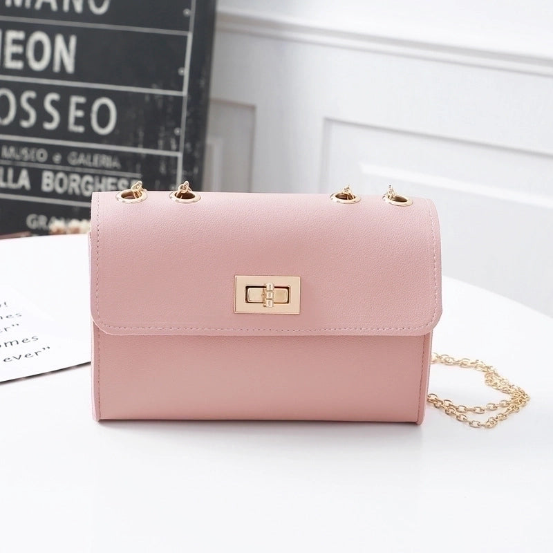 Fashion Chain Shoulder Messenger Small Square Bag Chain Candy Color Shoulder Bag