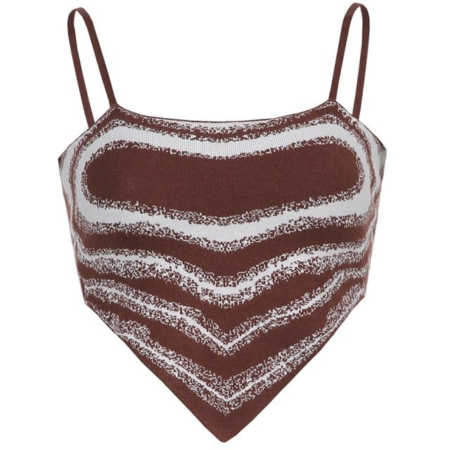 Knitted Y2K Halter Top