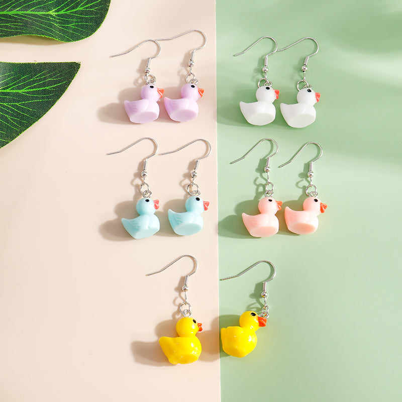 Yellow Rubber Duck Earring