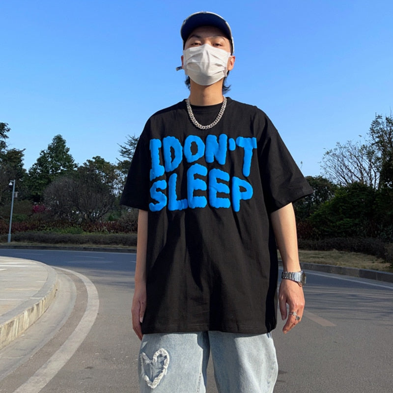 I Don't Sleep Puff Print Tee