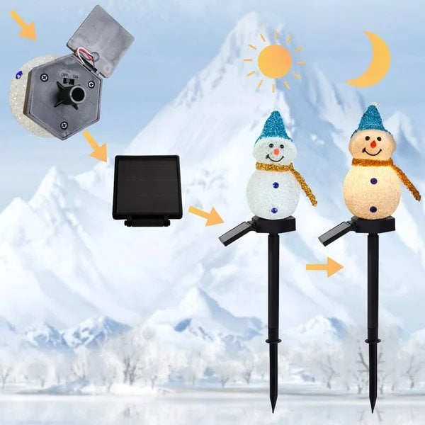 Christmas sale -- Waterproof solar light with snowman