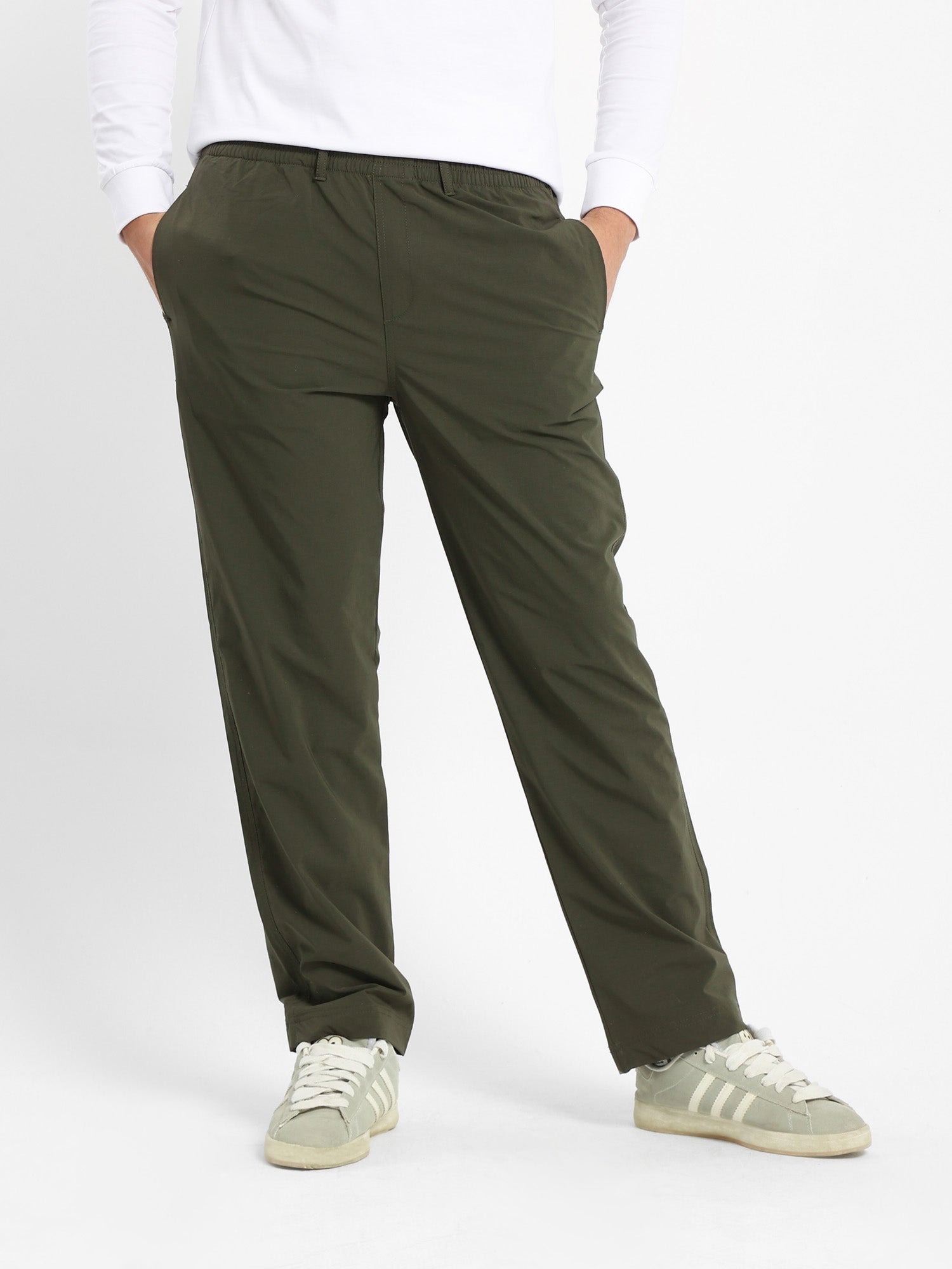 Casual Free Style Solid Pants