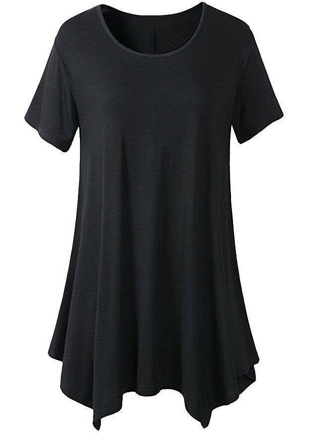 🔥Women's Summer Mid-length Short-sleeved T-shirt Loose Round Neck